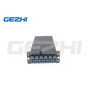 12 Core LC Fiber Optic Lgx Cassettes FTTH Fiber Optic Indoor Fiber Termination