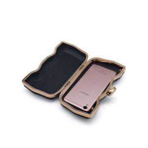 Boat Shape Metal Knob Clamshell Clutch Frame 193mmX100mm