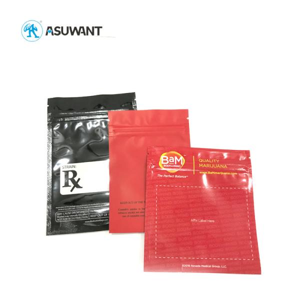 Quality Heat Seal Stand Up k Pouch Smell Child Proof Mylar Bag SGS Approval wholesale