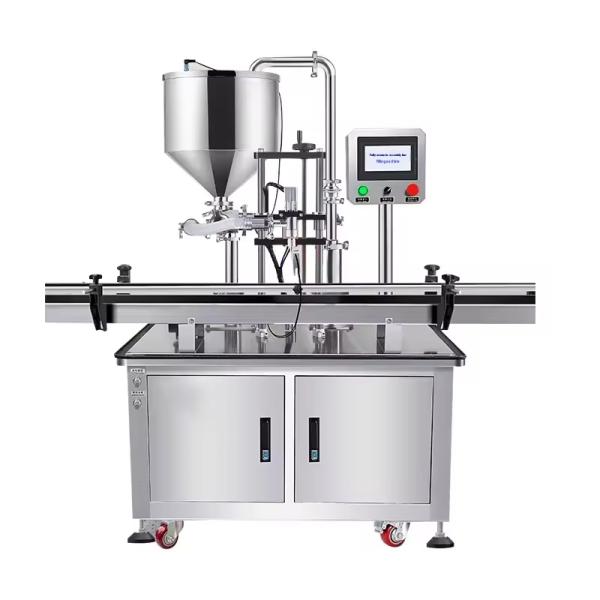 Easy Operation Fully Automatic Servo Rotor Pump Paste Liquid Filling Machine for