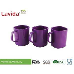 Non - Fragile Purple Large Melamine Mugs Dishwasher Safe BPA Free For Special
