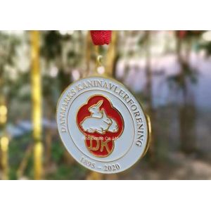 Custom Iron Stamped Running Ward Enamel Medal