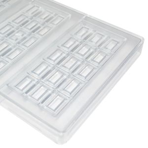 Sustainable 3D Custom Made Chocolate Molds Rectangle Polycarbonate