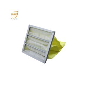 F5 Medium Efficiency Air Filter Bag Pocket Filter With Galvanized Frame