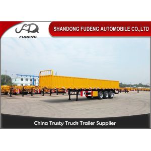 China Steel Stock Trailer With LED Light  Axles Mechanical Spring / Air Suspension on sale