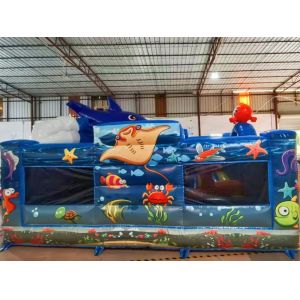 Customzied Inflatable Bouncy House Undersea World Fun City Jumping Castle