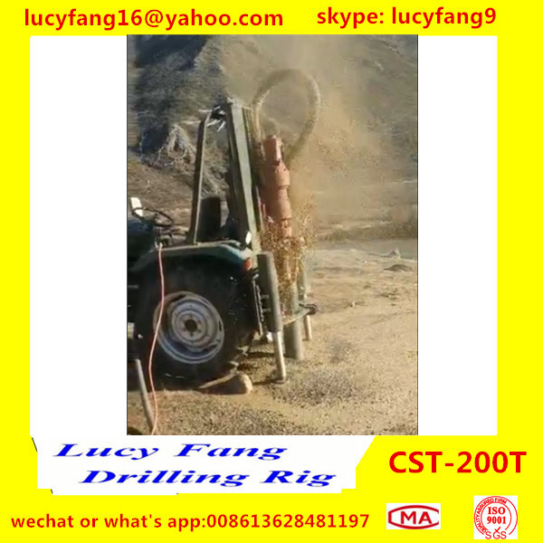 China Cheapest Good Quality Tractor Mounted Mobile Water Well Drilling Rig For 300m Depth