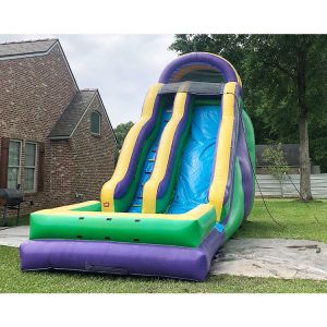 100m Inflatable Water Slide Inflatable Slip And Slide Double Lane Inflatable