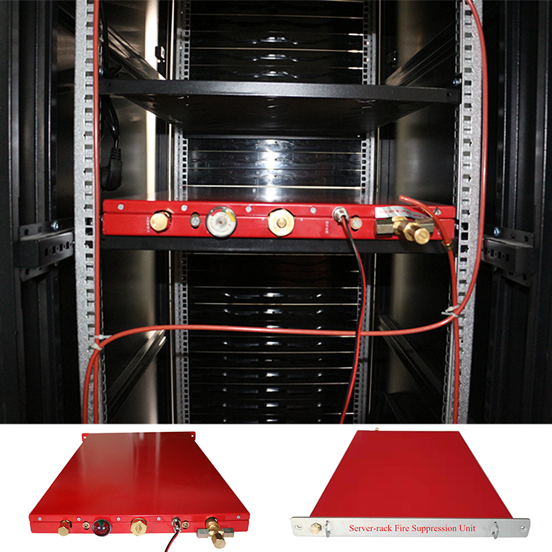 Compact Automatic Fire Suppression System For Server Racks And Electrical
