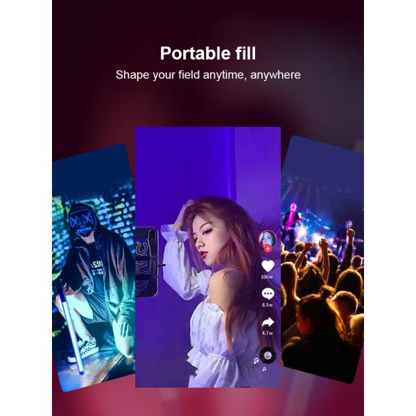 Intelligent Control Portable Charging Atmosphere Light with Seven Glowing Colors