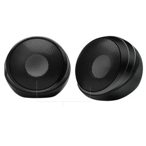Cheap Wired Computer Speaker ABS Plastic With Iron Mesh Design 2-inch Speaker Driver With Dual 45mm Magnets 5V USB Power Supply Plug And Play for sale