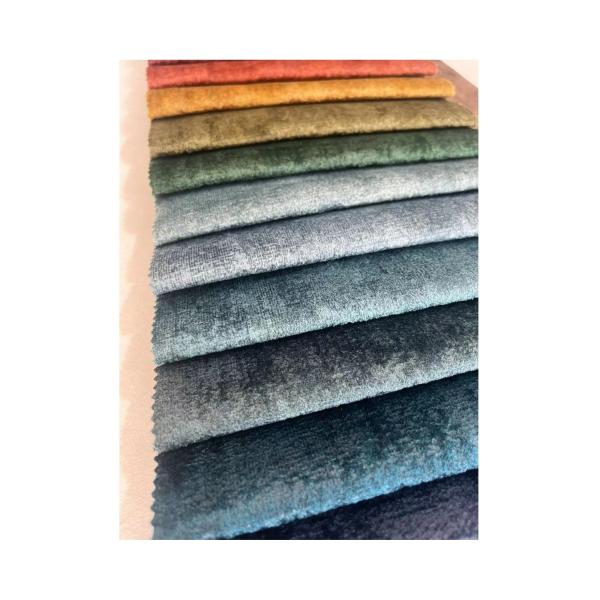 Quality Blue Embossed Polyester Fabric Velvet Upholstery Fabric For Sofa wholesale