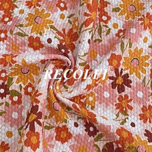 China Sustainable Activewear Knit Fabric Digital Printing Stretch Sport Bra on sale