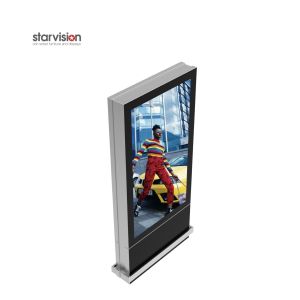 75 inch Digital Signage Media Player 700nits Digital Signage Totem