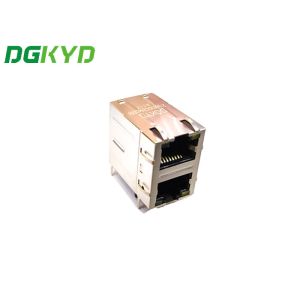 2 Port Rj45 Shielded Jack With Magnetic Right Angle Tilt Mounting