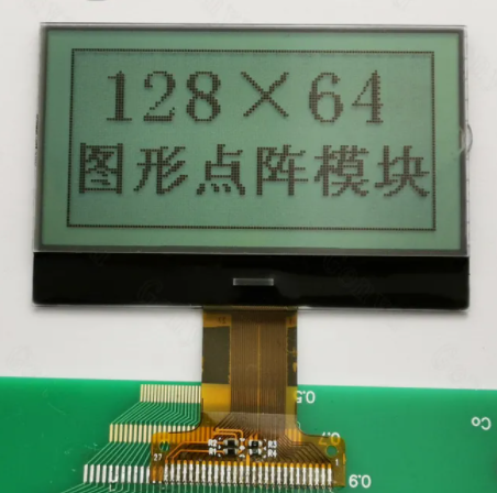Cheap 2.4 Inch FSTN 128x64 LCD Display Transflective 8 Bit Parallel 27PIN for sale