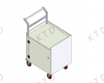 Quality 100kg Load Capacity Square Tube SUS304 PP Transport Trolley for Maintenance Tooling Storage in Industrial Environment wholesale