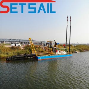 Diesel Set Sail Gold Dredging Machine Hydraulic Dredger with Components Slot
