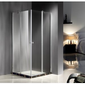 China Square Corner Entry Glass Shower Cubicles 900 X 900 Free Standing Type on sale