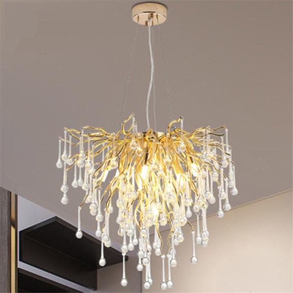 Modern Crystal LED Chandelier Lighting for Dining Room Decoration Luxury loft chandelier(WH-MI-210)