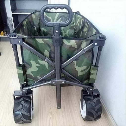 Multipurpose OEM Outdoor Camping Cart 600D Shopping Folding Trolley Carts