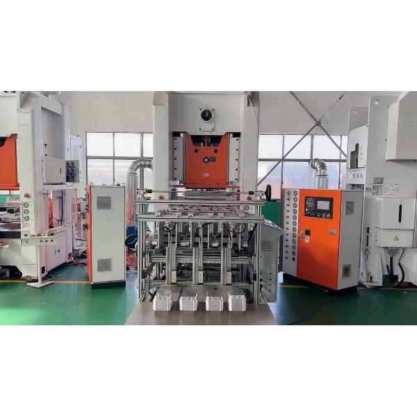 Quality 3Phase 26KW Aluminium Food Container Making Machine Mitsubishi PLC wholesale