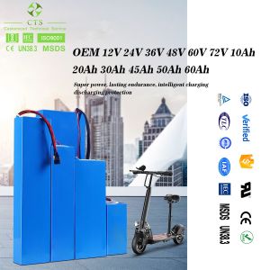 OEM 48v 72v 40ah 50ah 60ah Lifepo4 Lithium Battery Pack Rechargeable For E