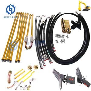 Excavator Attachment Piping Kit Hydraulic Hose Kit Pipeline For R150-9 LG906