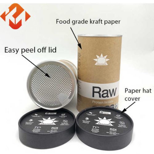 China Factory Wholesale Round Cardboard Packaging Coffee Potato Chips Snacks Easy To Tear Aluminum Foil Moisture-proof Seal Kraft Paper Tube Cylinder Box Puffed Food Composite Cans Composite Cans on sale