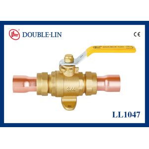Lever Handle Soldering 40mm X 40mm Brass Gas Ball Valve