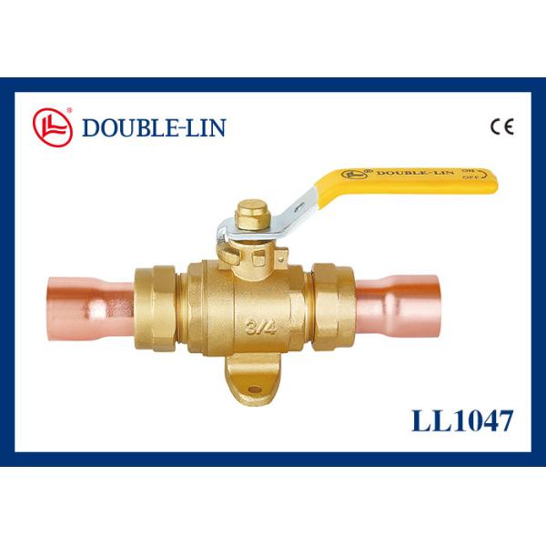 Quality Lever Handle Soldering 40mm X 40mm Brass Gas Ball Valve wholesale