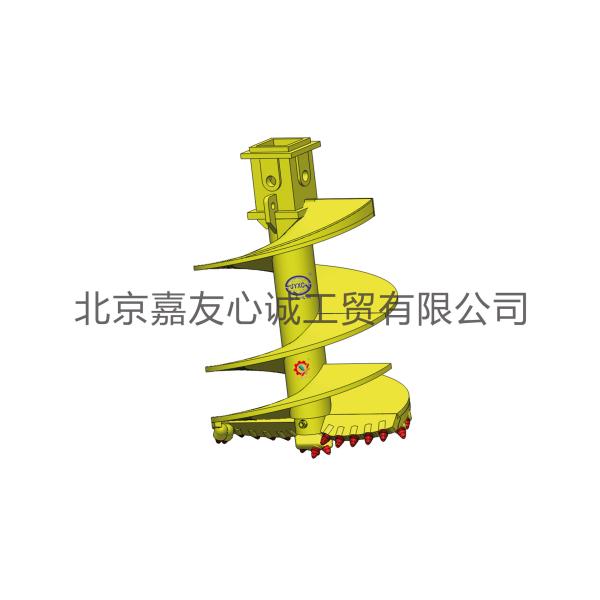 APFDS-R Double Cut Conical Rock Auger with Pilot Bit