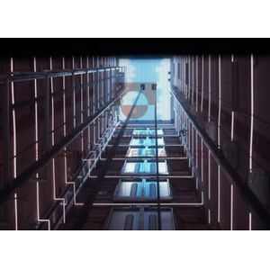 Center Opening Door Panoramic Elevator 800 - 1600kg Load