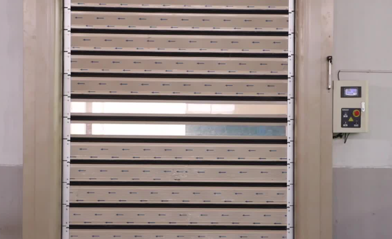 China Custom Insulated Roll-Up Industrial High Quality Exterior Closing Speed 0.8m/s Aluminum Transparent High Speed Spiral Door Safety and Efficiency on sale