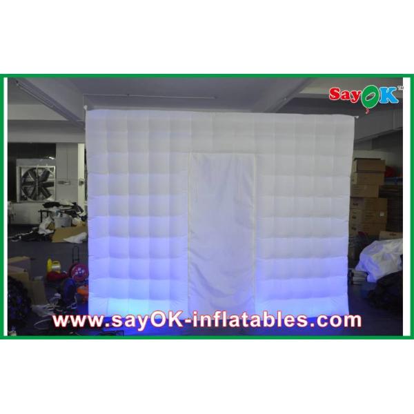Inflatable Party Tent 210D Oxford Cloth Inflatable Photo Booth Square With Led Lighting