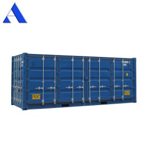 20ft 20 Open Side Door Shipping Container Easy Loading Dry Container with 4