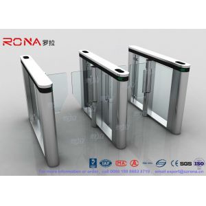 Automated Pedestrian Barrier Gate , Turnstile Security Systems 304 Stainless