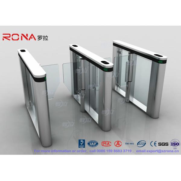 Automated Pedestrian Barrier Gate , Turnstile Security Systems 304 Stainless