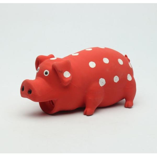 Quality Small Cute Durable Squeaky Dog Toys / Eco - Friendly Rubber Pig Toy For Dogs wholesale