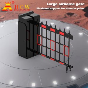 Intelligent Parking Lot Airborne Boom Barrier 200W Brushless DC Motor Fence Type