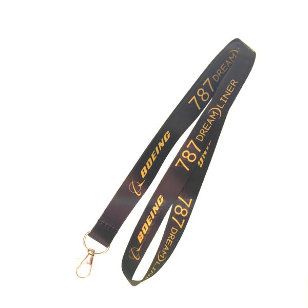 Quality Boeing 787 Dreamliner Custom Neck Lanyards With Secure Clasps Fade Resistant Printing wholesale