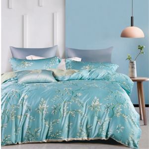 Customized Color 4 Pcs Luxury Polyester Flat Fabric Soft Hotel Design Bedding