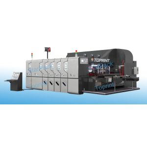 Cardboard Carton Making Machine RDC Flexo Printer Slotter Six Shafts Rotation