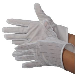 Sweat Absorbency PVC ESD Dotted Anti Static Hand Gloves