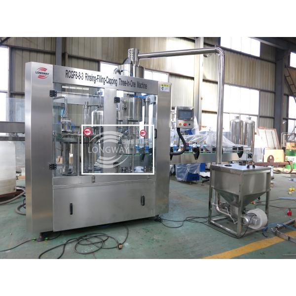 Quality RASPBERRY BLUEBERRY JUICE FILLING CAPPING MACHINE THREE IN ONE MACHINE WITH SMALL PULP wholesale