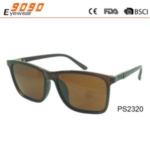 Rectangle sungalsses with plastic frame,mono nose pad,suitable for men and women