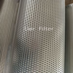 15% To 45% Porosity Perforated Wire Mesh Stainless Steel Filter Mesh