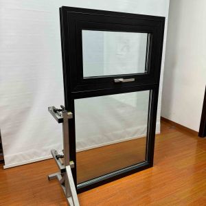 Customizable Size White  Aluminium Awning Windows Black Aluminium Sliding Windows