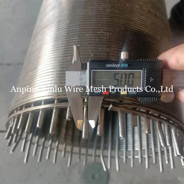 1.0mm Slot Vee Wrapped Water Deep Well Screen Pipe With Male Female Threaded