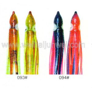 Best quality Soft squid skirt fishing lure color: 96#~120# size:3"~15"